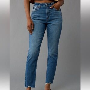 American Eagle Outfitters Blue Straight-Leg Jeans